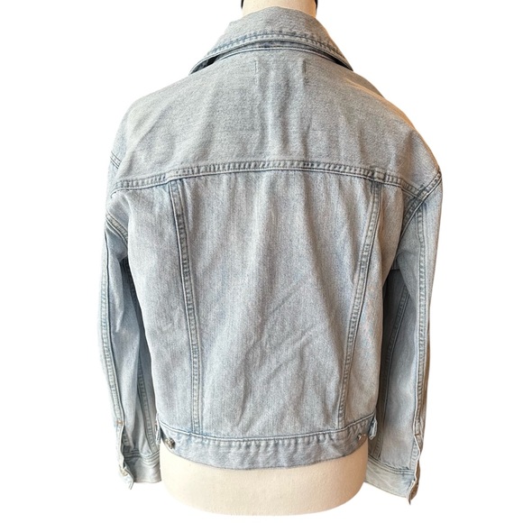 Madewell The Boxy-Crop Denim Jean Jacket in Light Wash - Size S - Picture 2 of 6
